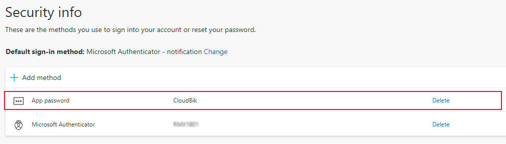 app password confirm