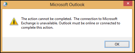 connection-to-microsoft-exchange-server-is-unavailable