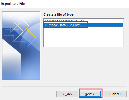Outlook Data File (.pst)