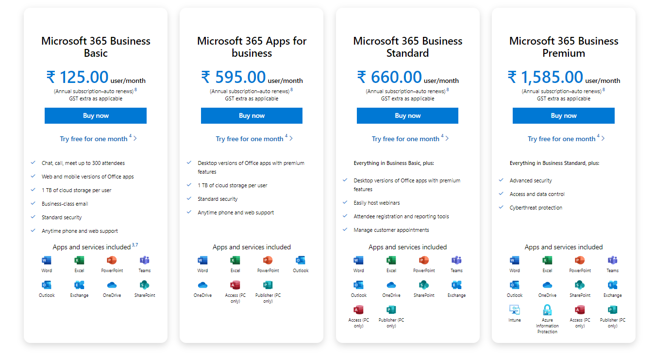 Compare All Microsoft 365 Plans (Formerly Office 365) - Microsoft Store