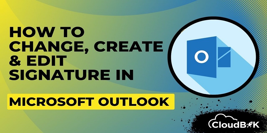 how to change singnature in outlook