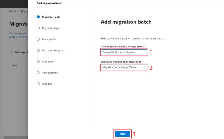 Perform Google Workspace To Microsoft 365 Migration