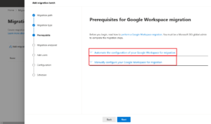 Perform Google Workspace To Microsoft 365 Migration