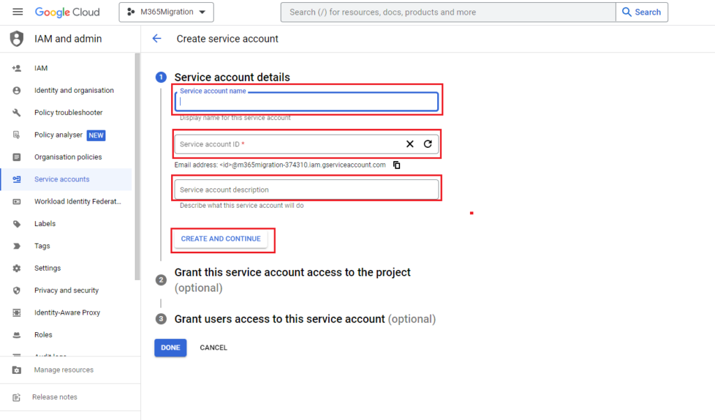 Perform Google Workspace To Microsoft 365 Migration