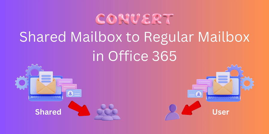 convert shared mailbox to user