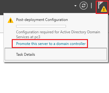 promote this server to a domain controller