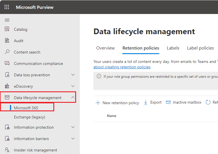 go to data lifecycle management.