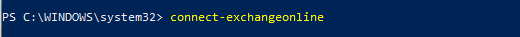 connect to exchange online powershell