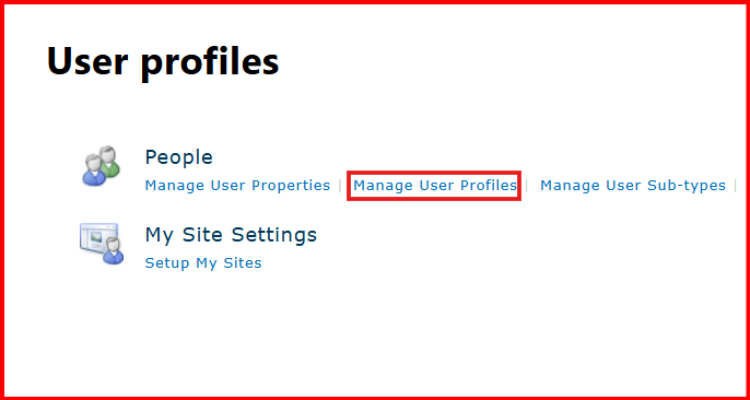 manage user profiles